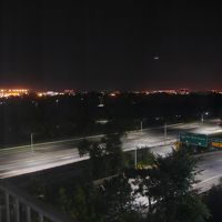 客室からの眺め　目の前は幹線道路