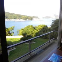 お部屋から綺麗な海が見えます