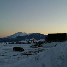 浅間山ね夕焼け