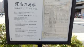 松本市は女鳥羽川と薄川によって形成された盆地。市内には随所で地下水が涌水