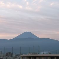 早朝、客室から富士山が見えた！