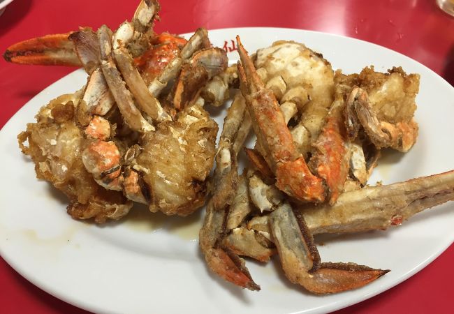 カニのから揚げ。