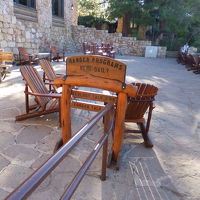 ここからブライトエンジェル・キャニオンとサウスリムが見える