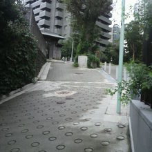 道源寺坂を登ると、左側に道源寺の入口山門が見えてきます。