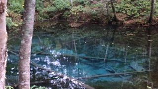 神秘的なブルーの池