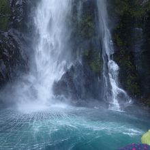 しぶきがすごい