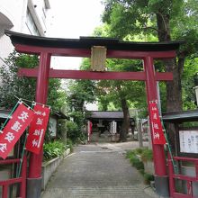 神社の赤い鳥居