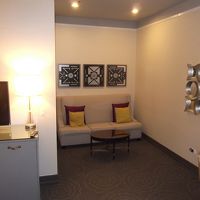 奥にリビングスーペースがあります