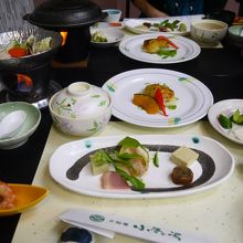 夕食の量と質は文句なく満点です。