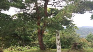 上杉謙信のお城、山城です