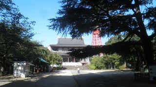 東京タワーをバックに記念撮影