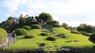 岡山後楽園の築山