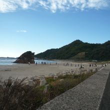 海水浴場です