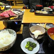 飛騨牛の朴葉（ほうば）焼き定食がお勧め♪