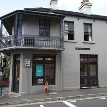 閑静な住宅地　行列はなし　犬一匹のみ