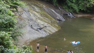 水遊びをしていました