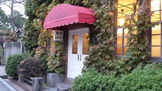 蔦のからまるおしゃれな喫茶店