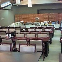 畳の、上に洋式テーブルと、そのまま座敷です。