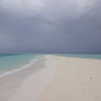 島近くのサンドバンク