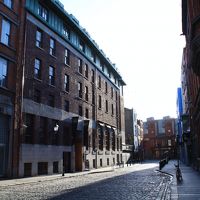 宿のあるテンプル・バーは夜は賑やかだが朝は不気味なほど静か。