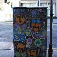 テンプル・バーは文化地区といってもちょっと廃れた感じ。