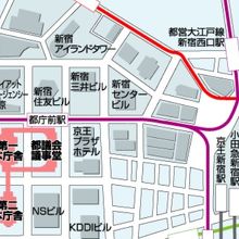 展望室は、都庁の第一庁舎の４５階にあります。週末も入れます。