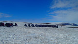 氷河というか雪原？氷の大地？