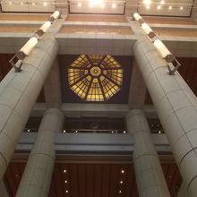 １階アトリウムから見上げた光景