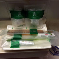 歯磨きセット、クシ、シャワーキャップ