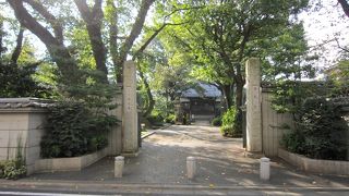 大木等樹木が沢山あり世田谷区保存樹林として指定されています