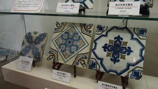 タイルの展示がされていました
