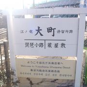 鎌倉駅と和田塚駅の間に