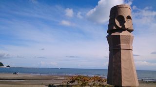 オホーツク海に面したドライブイン