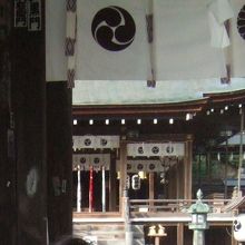 静かな近江八幡の神社です。