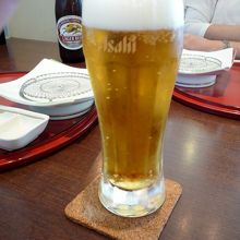 生ビールはアサヒ