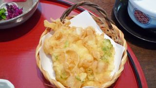 揚げたての天麩羅をリーズナブルに♪