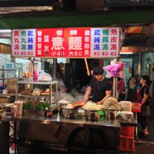 意麺の屋台です。台湾南方で見られる麺類です