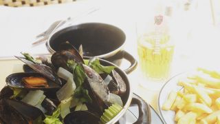 ひとりにぴったりな量のムール貝