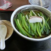 大量のネギ入り蕎麦が美味しい