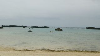 小さいですが良いビーチ