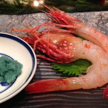 ぼたん海老と甘エビ