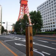 東京タワーの前の坂です
