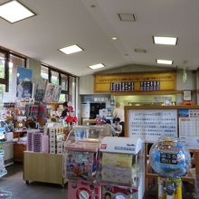 道の駅のお店の中