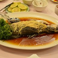 スズキの姿蒸し