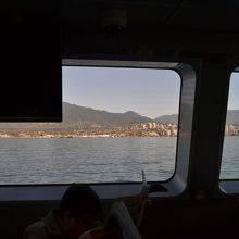 船からの眺めがいいですよ。
