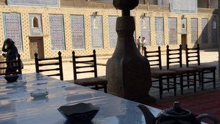 タイルの装飾が美しい