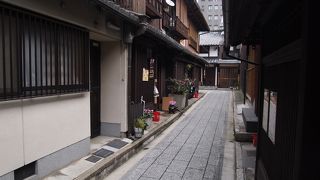 とてもきれいに整備された辻子