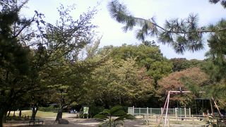 遊具もある公園