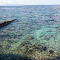 ホテルの前の海