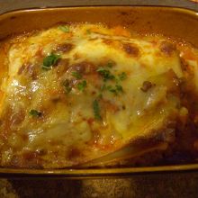 私のオーダー　ラザニア　無難な感じ